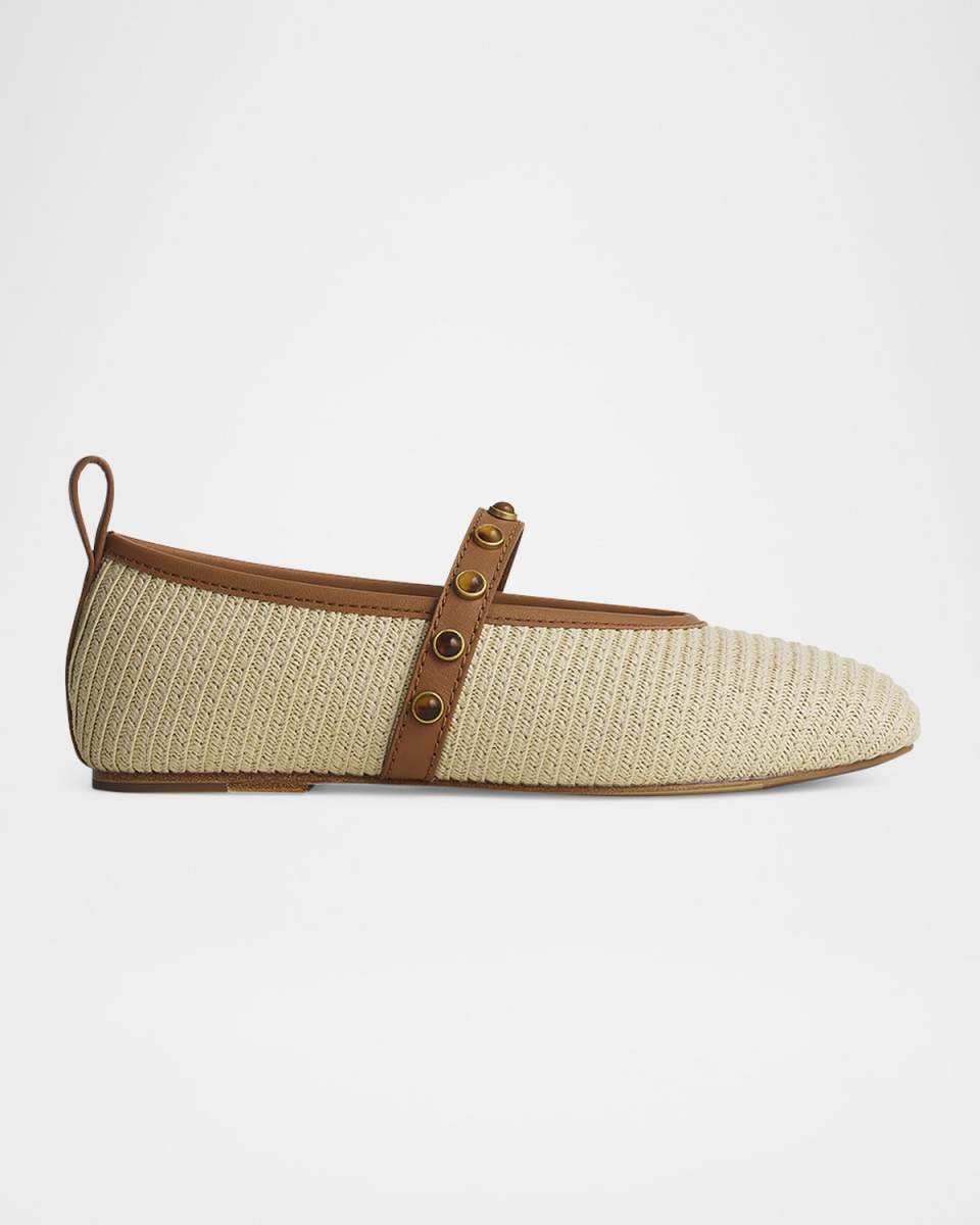 Cabochon Spire Mary Jane Ballerina Flats